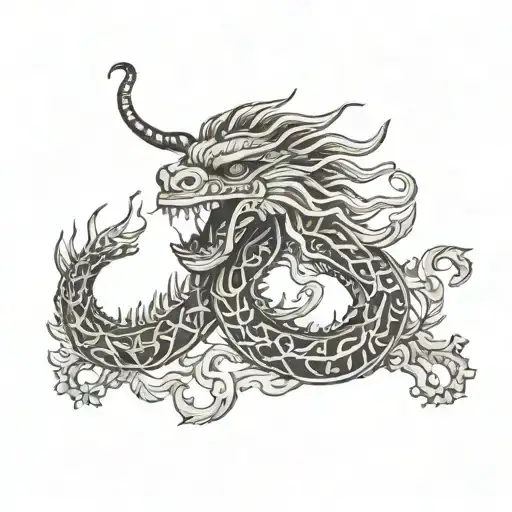 Quetzalcoatl tattoo design idea
