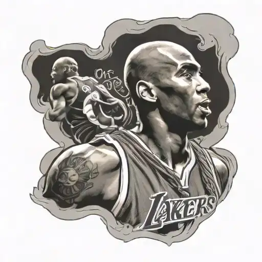 kobe bryant black mamba tattoo design idea