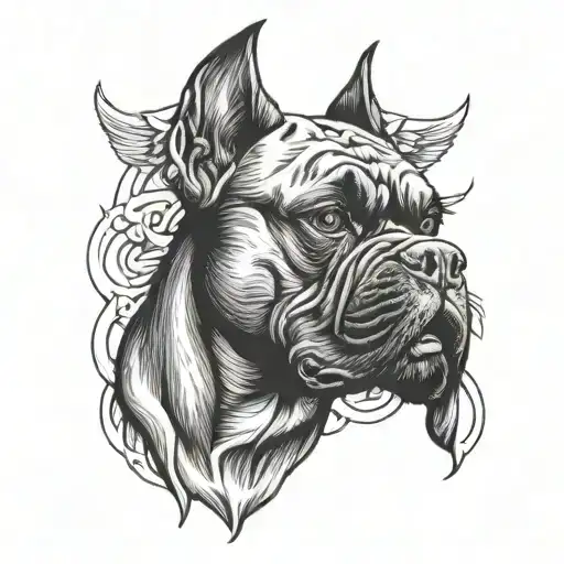 Boxer strength and honor  tattoo design idea