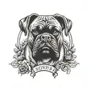 Boxer strength and honor  tattoo design idea