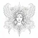 free spirit soul tied  tattoo design idea