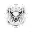 Jesus surrounded by symbols of Arkansas tattoo design idea