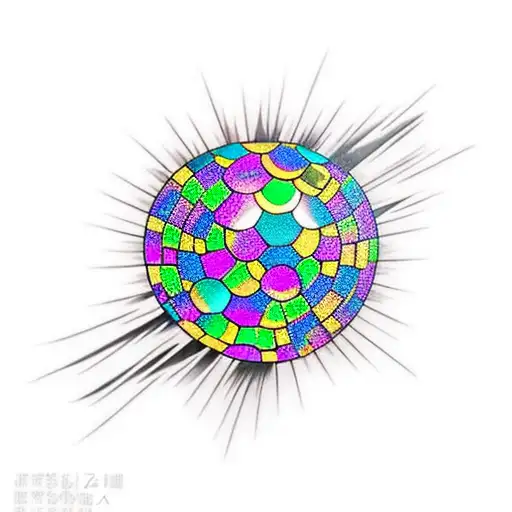 disco ball tattoo design idea