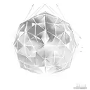 disco ball tattoo design idea