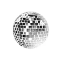 disco ball tattoo design idea