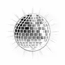 disco ball tattoo design idea
