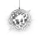 disco ball tattoo design idea