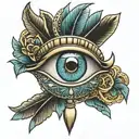 Egyptian eye tattoo tattoo design idea
