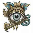 Egyptian eye tattoo tattoo design idea