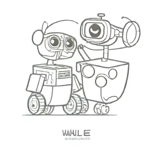 Wall-E and Tazmanian Devil tattoo design idea