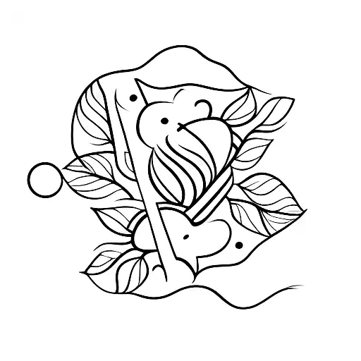 A minimalist tattoo showing friends, family and love  tattoo design idea