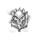 letter faints tattoo design idea