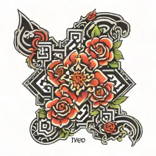 qr code tattoo design idea
