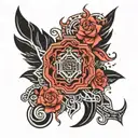 qr code tattoo design idea