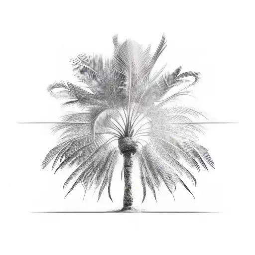 Palm Tree tattoo design idea