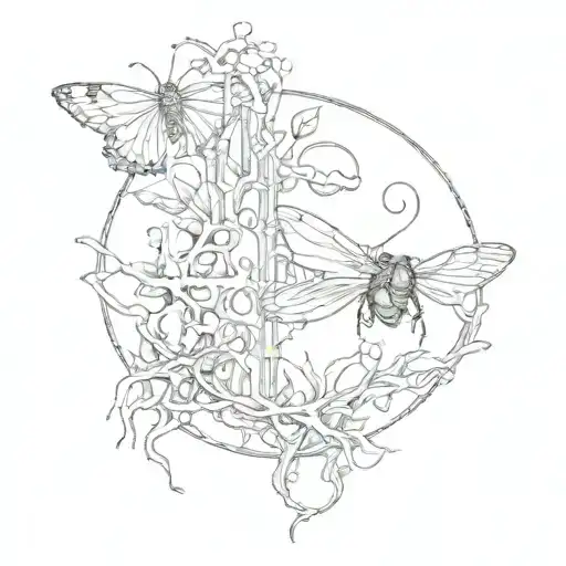 biology inspired tattoo featuring tattoo design idea