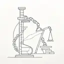 dna and microscope tattoo design idea