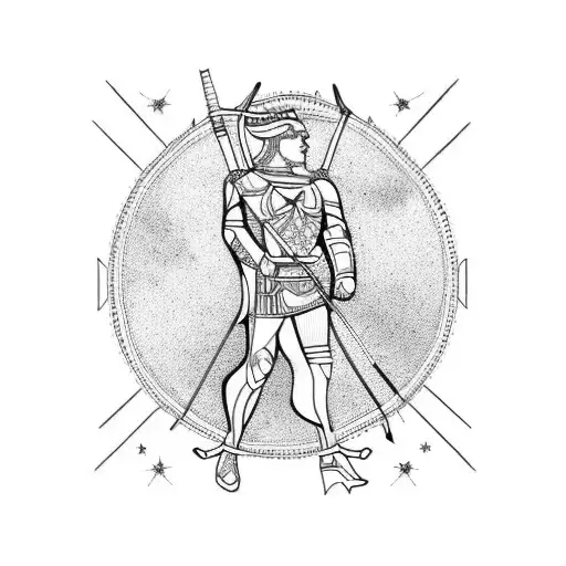 Sagittarius with taurus tattoo design idea
