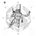 Sagittarius with taurus tattoo design idea