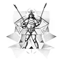 Sagittarius with taurus tattoo design idea