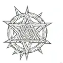 pentagram  tattoo design idea
