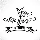 dagger with the names hope, Faith, Elijah and Klaus tattoo design idea