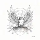Bird of Hermes  tattoo design idea
