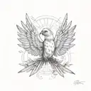 Bird of Hermes  tattoo design idea