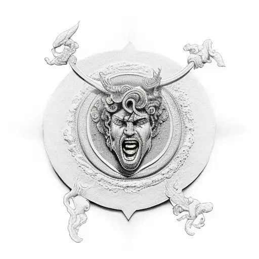 money, Greek gods, hustlers tattoo design idea