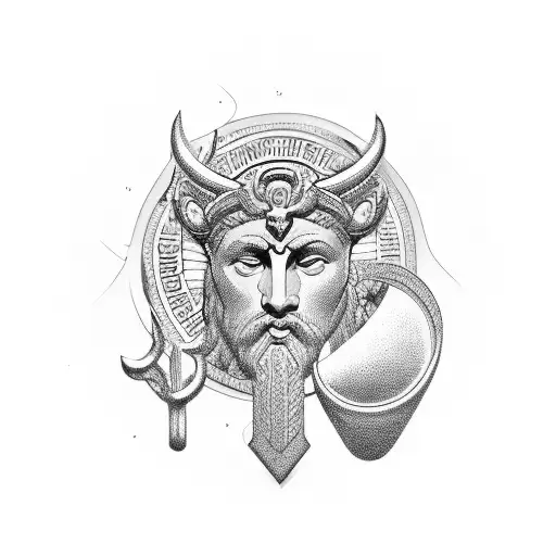 money, Greek gods, hustlers tattoo design idea