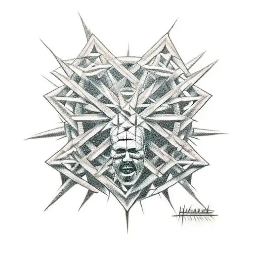 hellraiser tattoo design idea