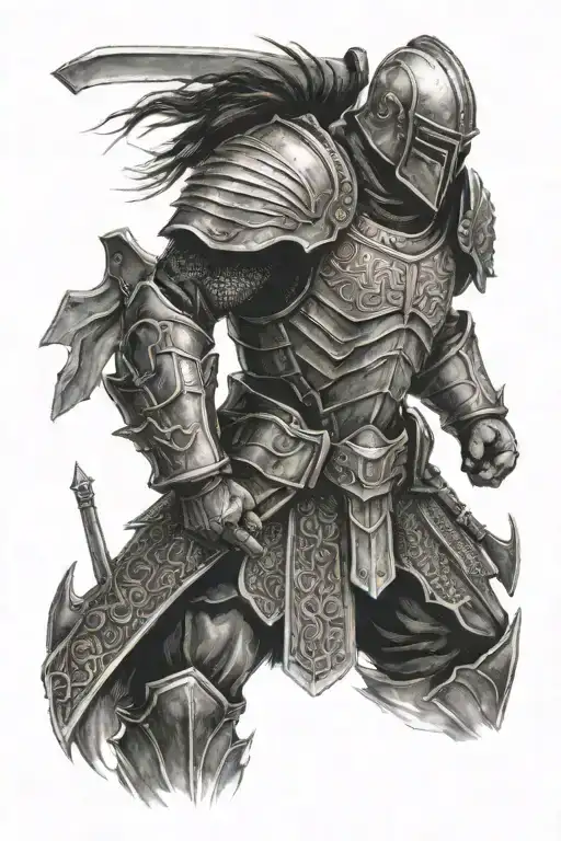 armor of god; resilience; strength; overcoming adversity; protected tattoo design idea
