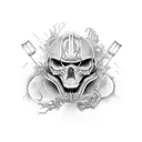 VI・IV・MMXXIII tattoo design idea