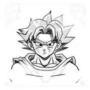 Goku de niño con gafas del maestro rochi, número 22, música, viajes y Colombia  tattoo design idea