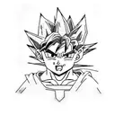 Goku de niño con gafas del maestro rochi, número 22, música, viajes y Colombia  tattoo design idea
