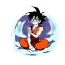 son goku meditating  tattoo design idea