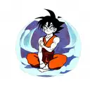 son goku meditating  tattoo design idea