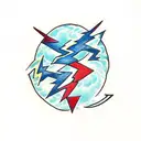 Lightning Bolt tattoo design idea