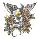 Light My Way tattoo design idea