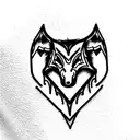 fenrir rune tattoo design idea