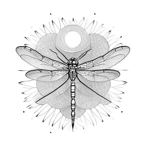 Dragonfly tattoo design idea