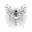 Dragonfly tattoo design idea