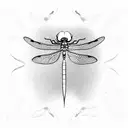 Dragonfly tattoo design idea