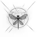 Dragonfly tattoo design idea