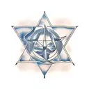 pentagram tattoo design idea