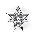 pentagram tattoo design idea