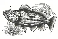 Barramundi Jumping tattoo design idea