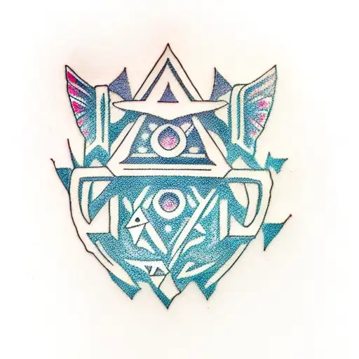 obscure link and Zelda tattoo design idea