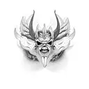 ángel and devil tattoo design idea