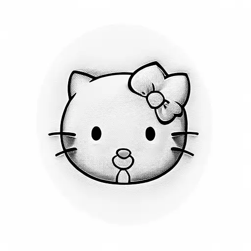 hello kitty boy gore tattoo design idea